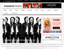 Tablet Screenshot of fashiontimes.it